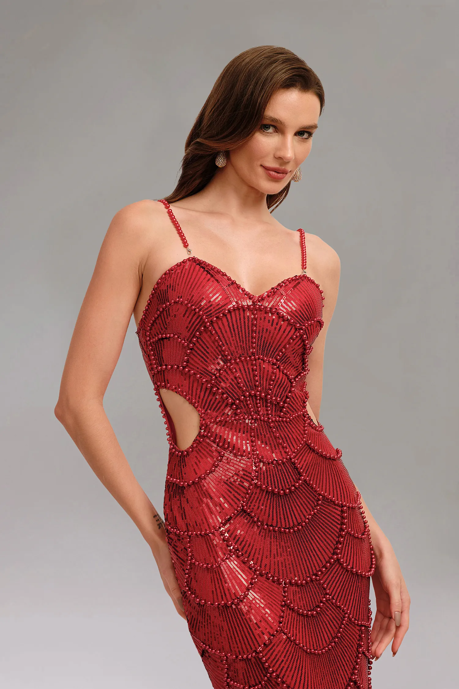 Robe midi Teresa Pearl