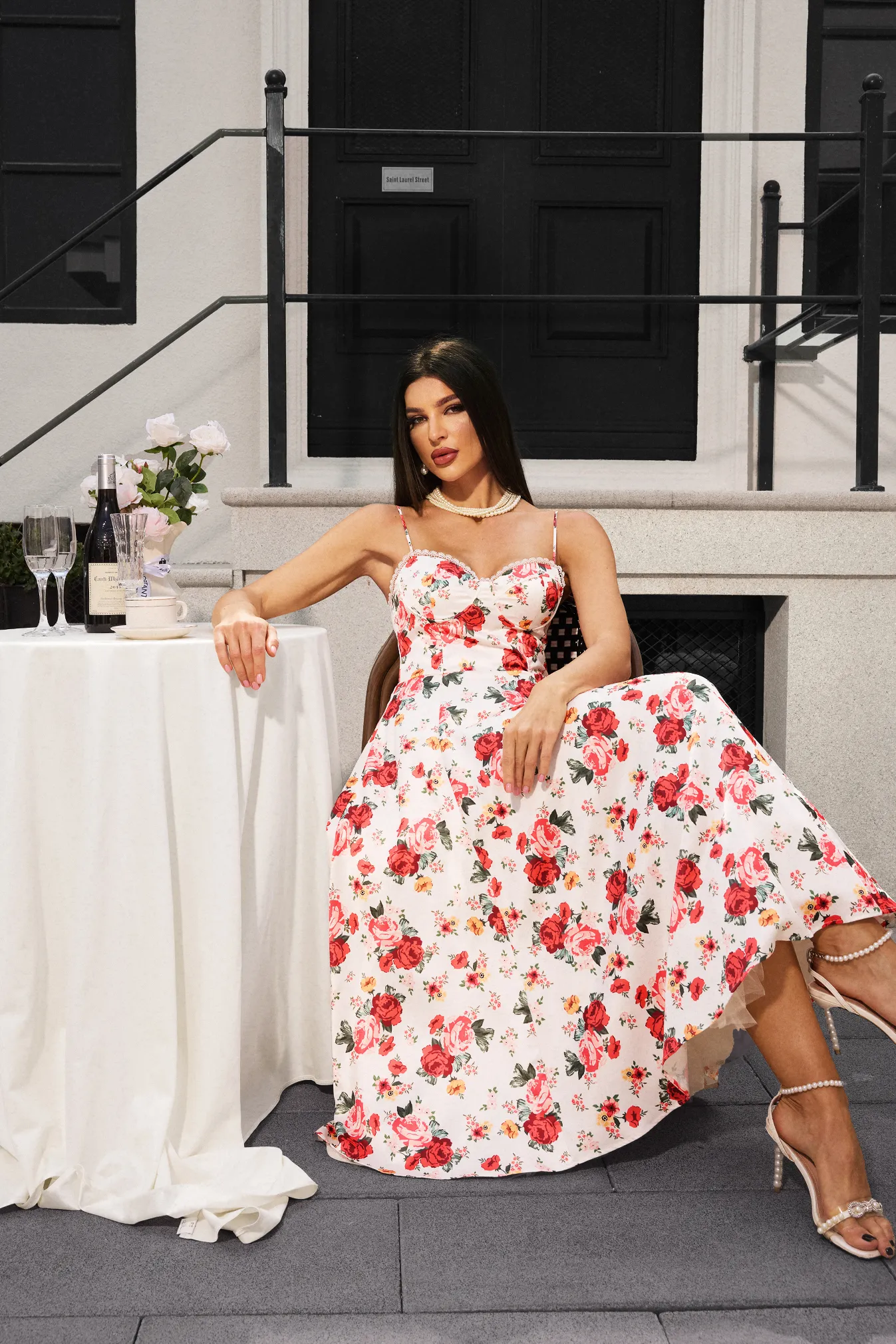 Giada Korsettkleid Flowers