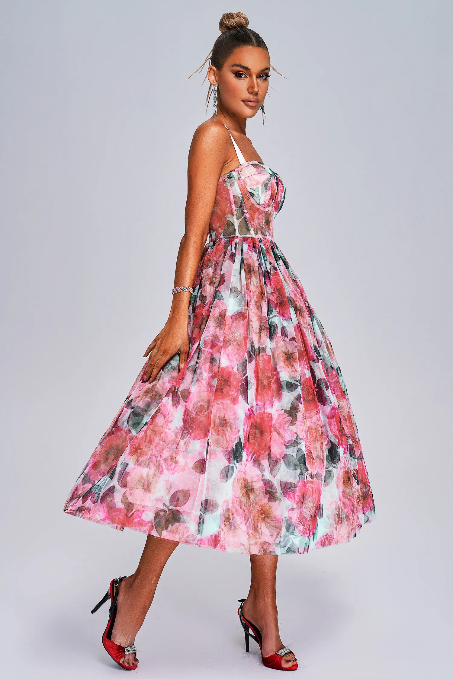 Sukienka midi Sareza Floral