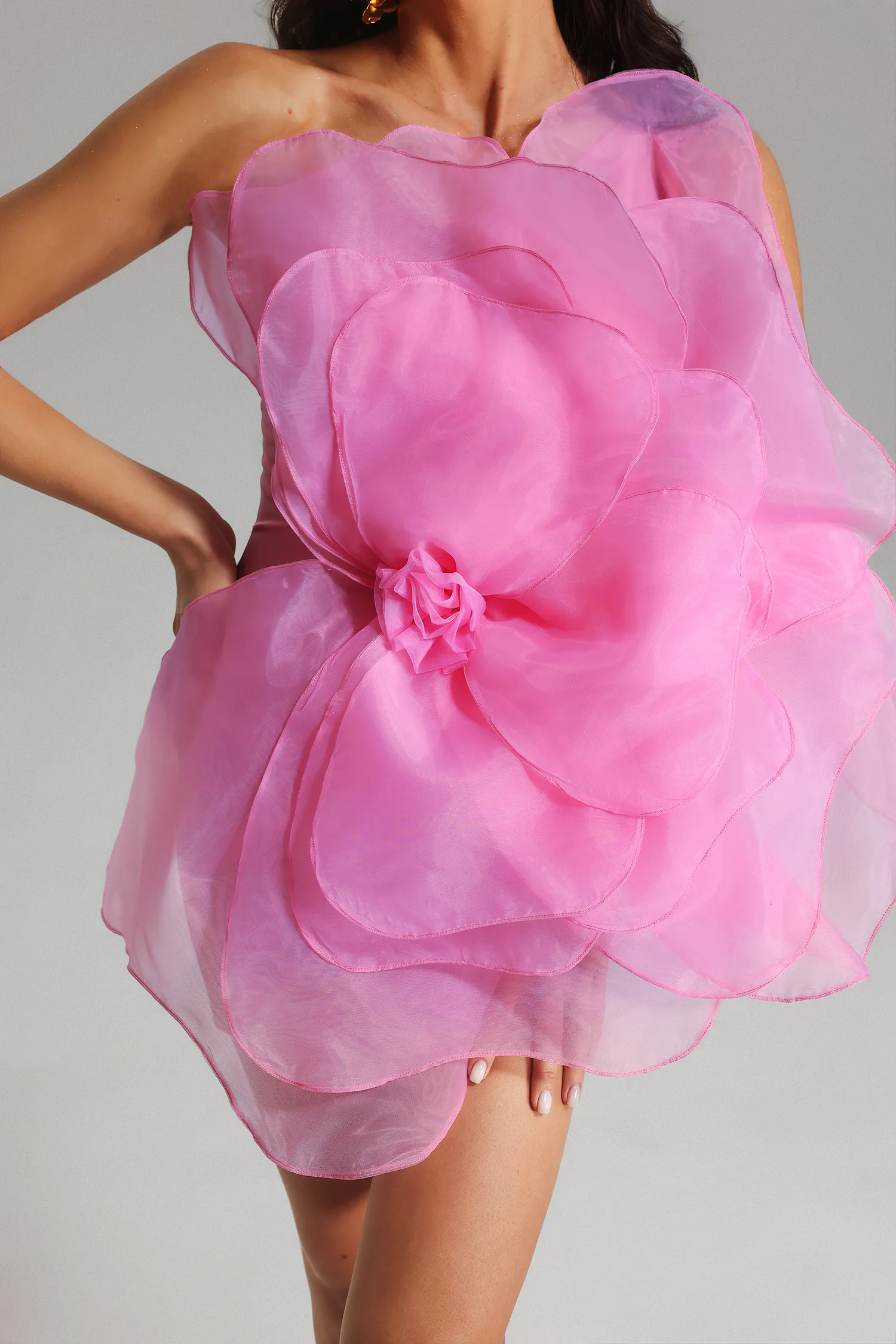 Robe Nydia Mesh Flower
