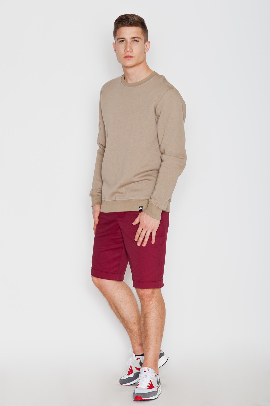 V005 Sweatshirt Beige
