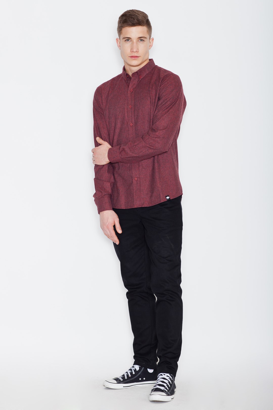 Burgundy V010 Shirt