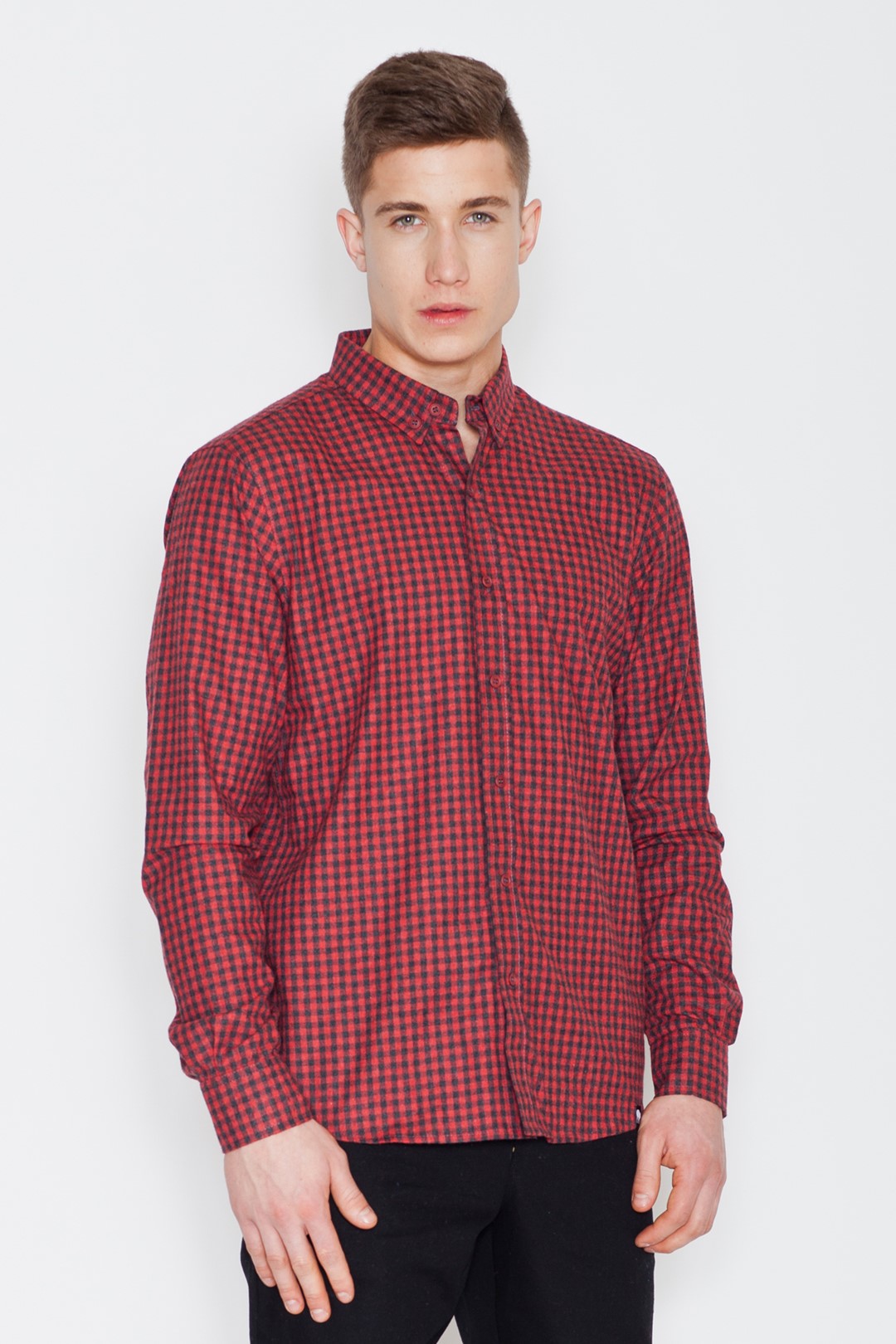 Shirt V010 Black-Red