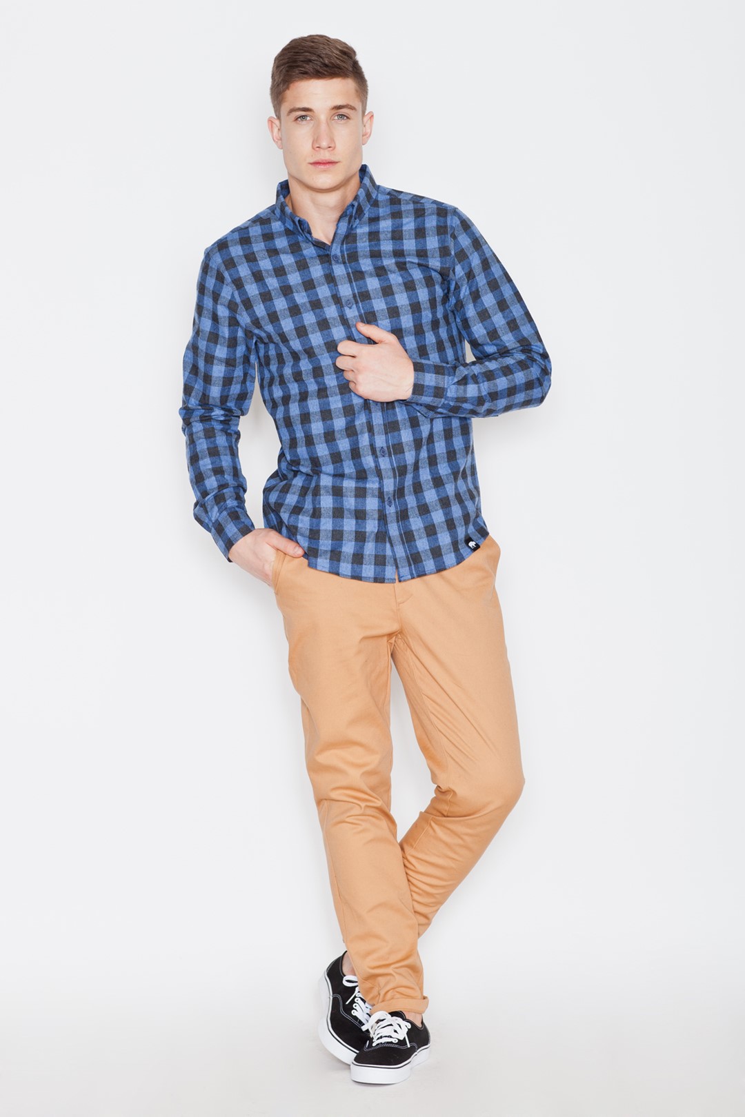 V010 Shirt Blue-Black