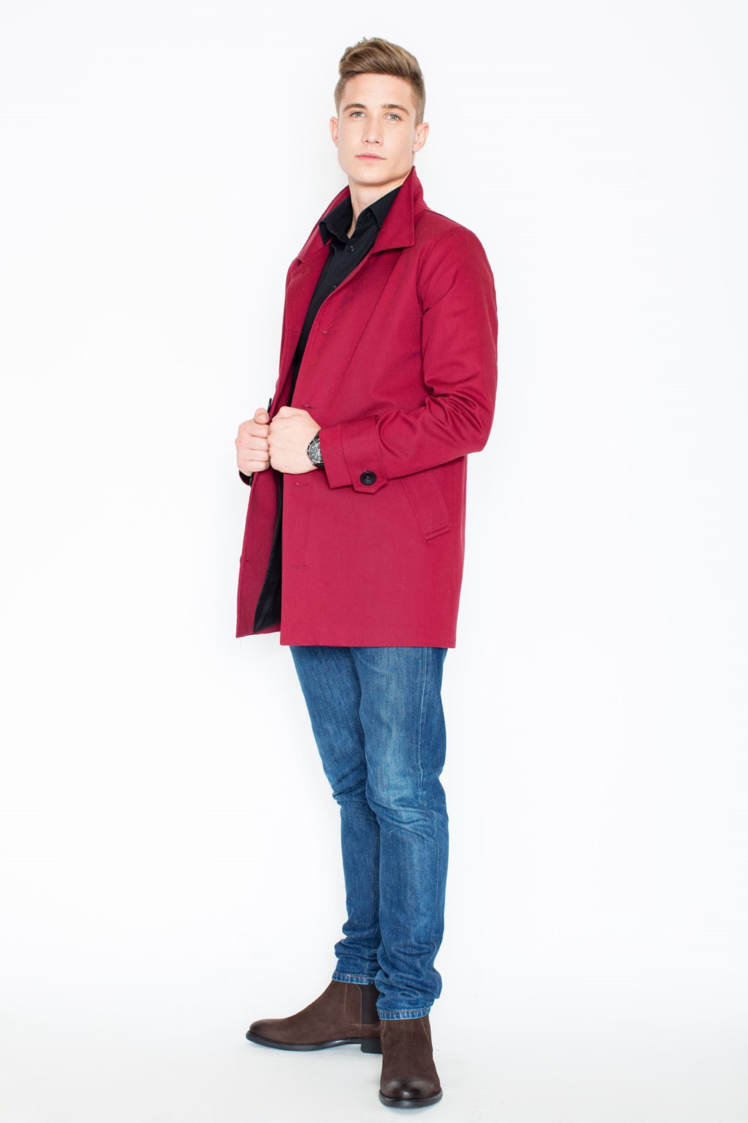 V028 Coat Burgundy