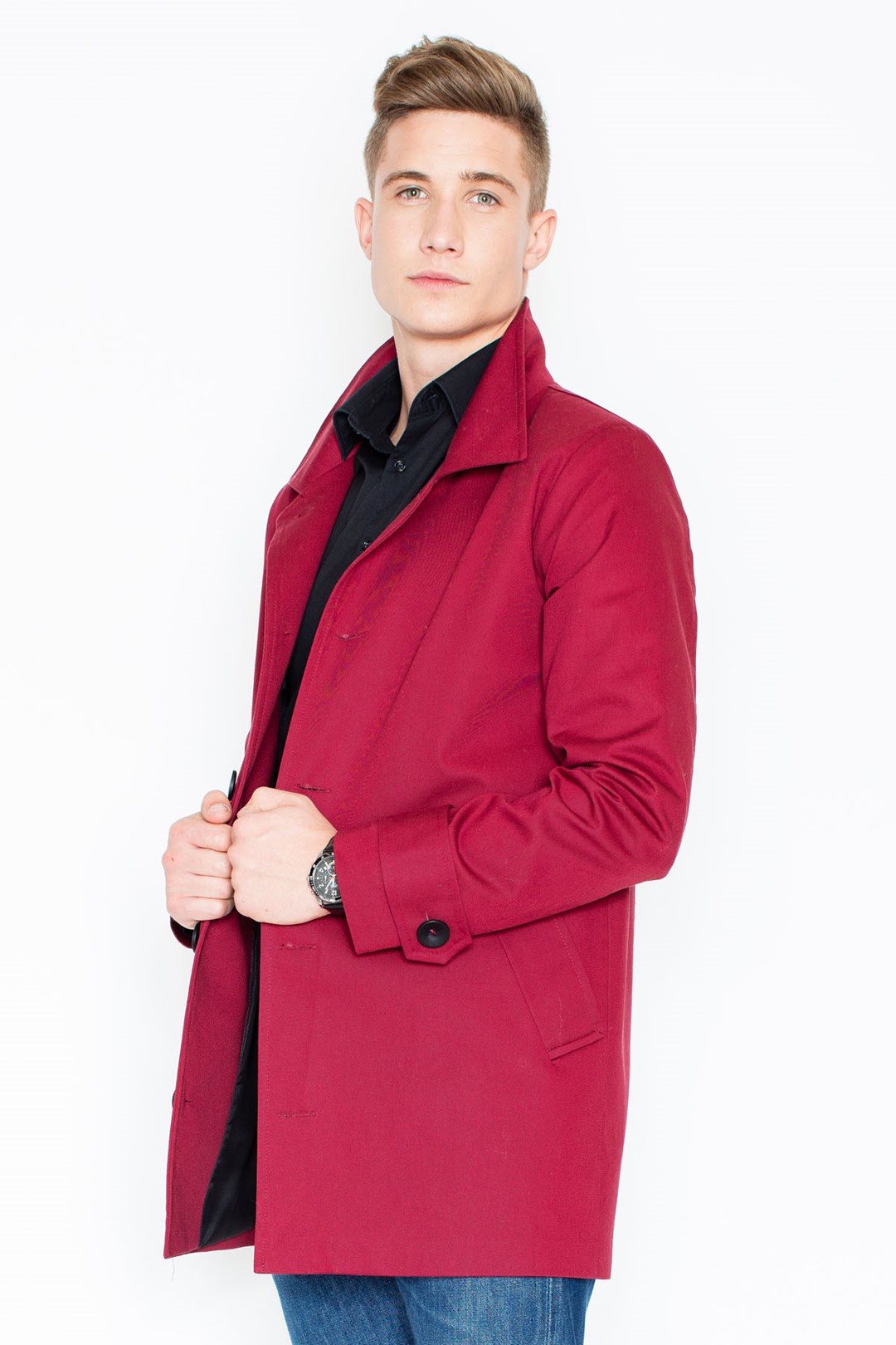 V028 Coat Burgundy
