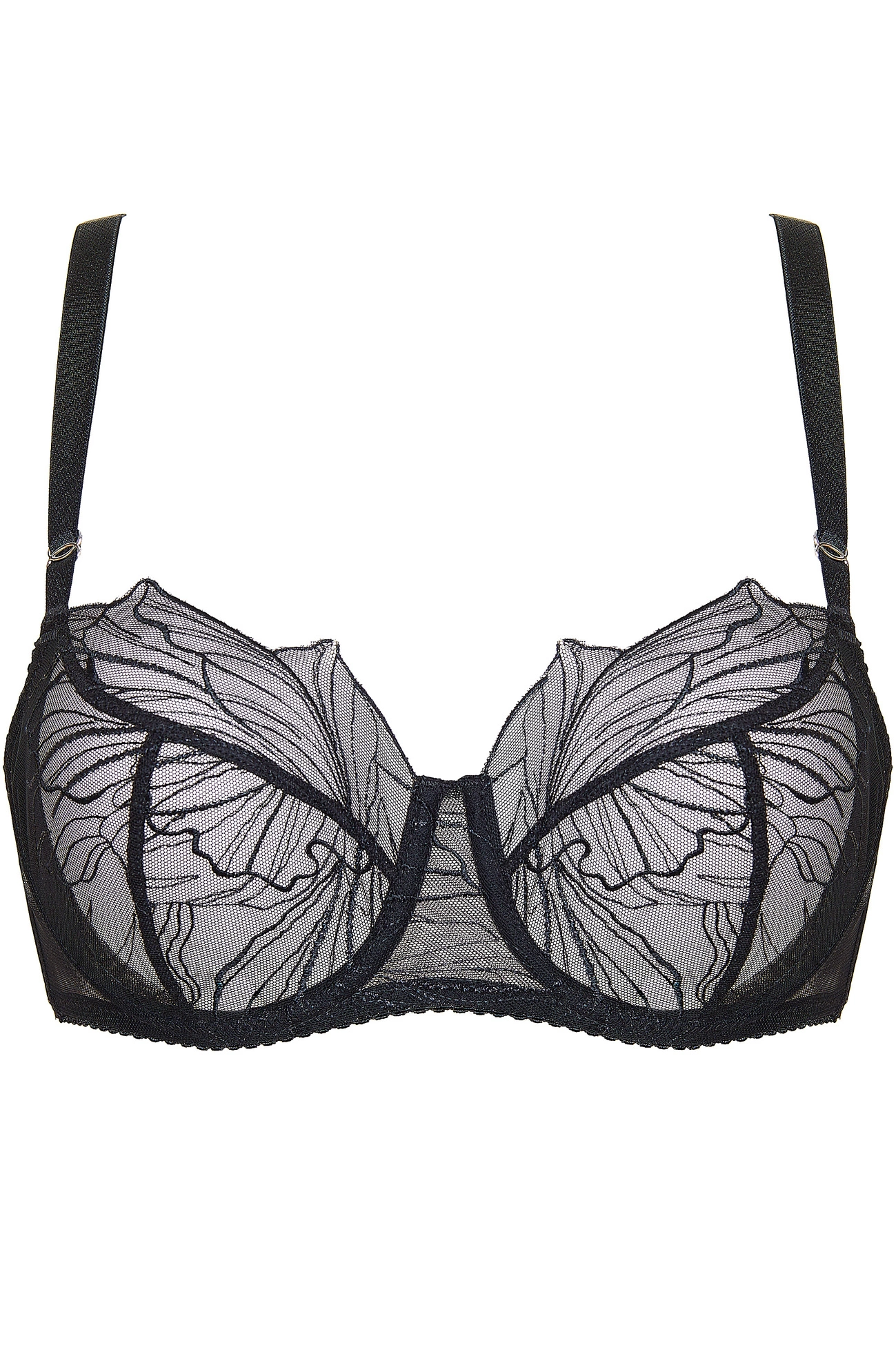 Aurora soutien-gorge souple en dentelle brodée – vue 2