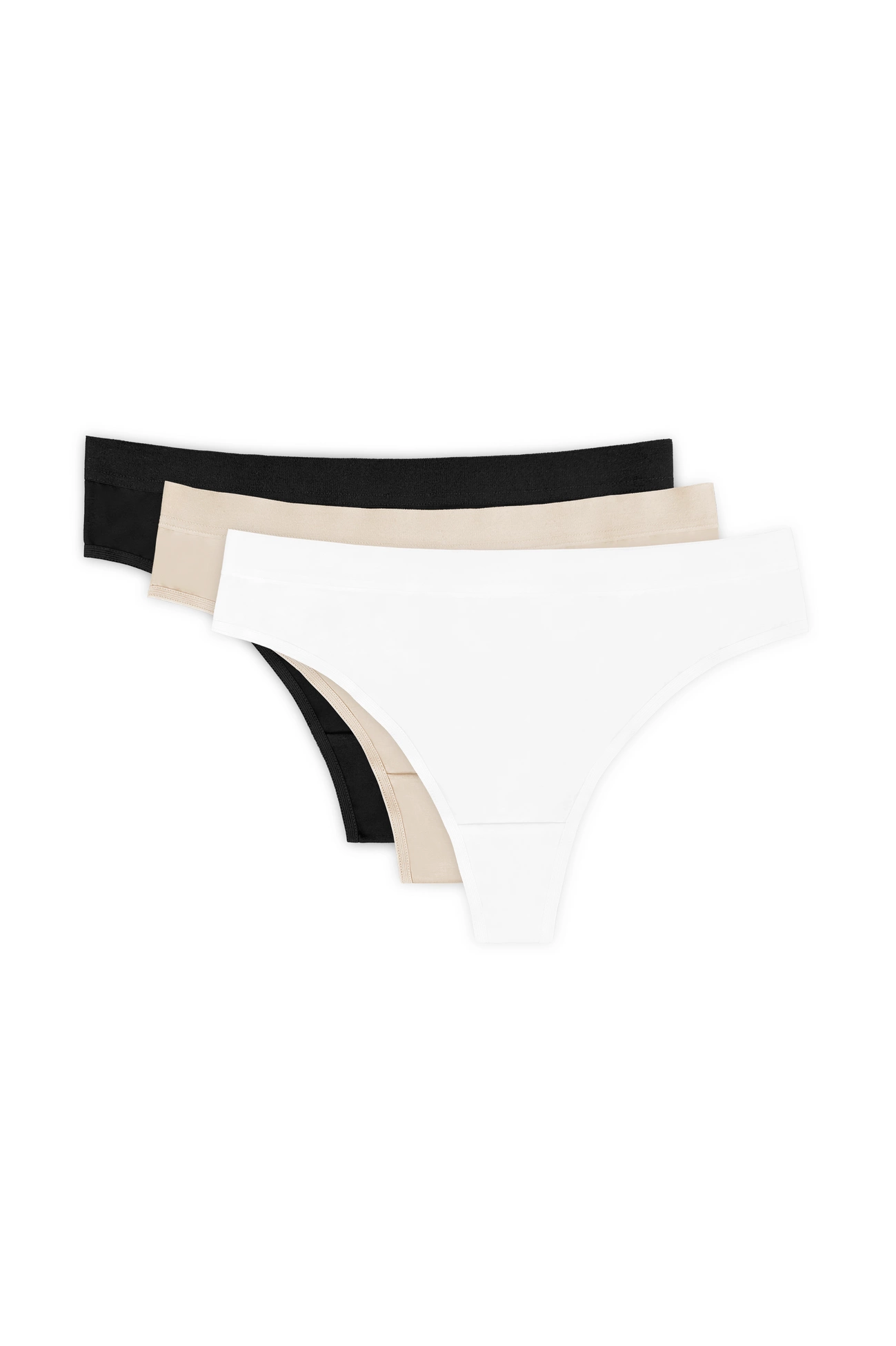 Lot de trois strings en coton Alana