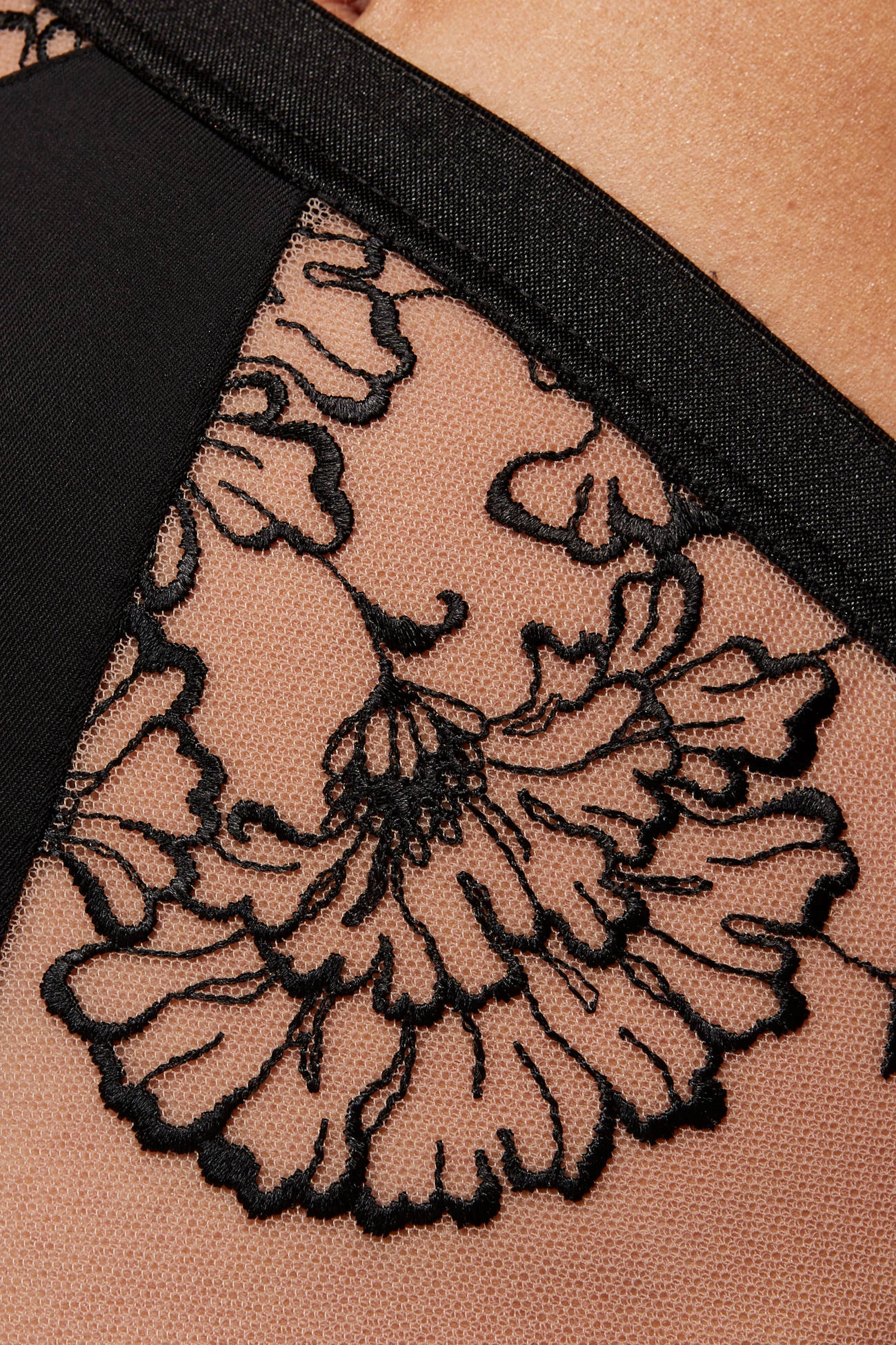 Kala culotte taille haute brodée