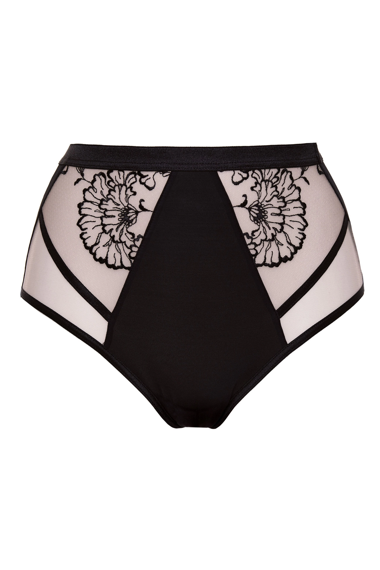 Kala culotte taille haute brodée