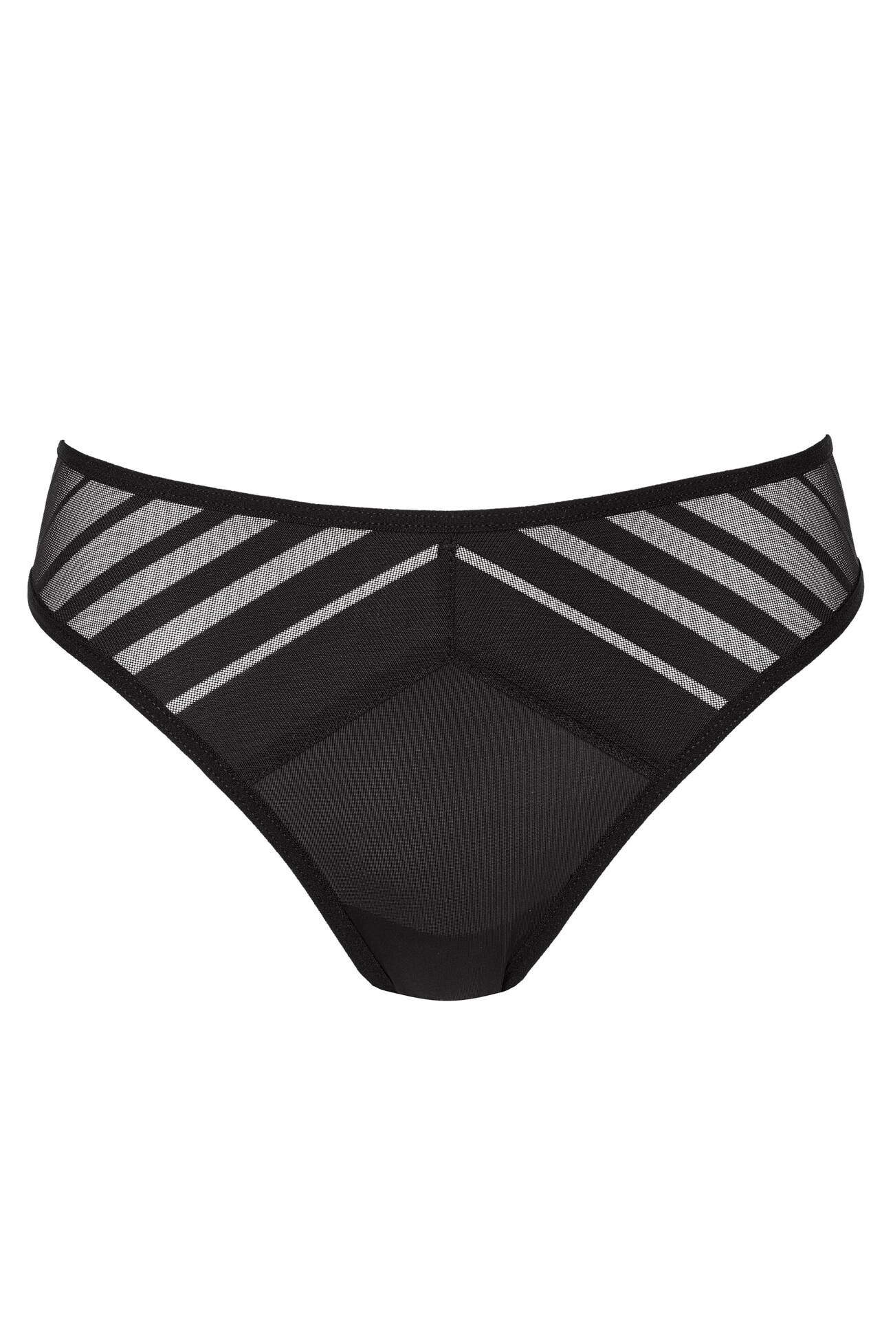 Luna culotte en dentelle et tulle noires