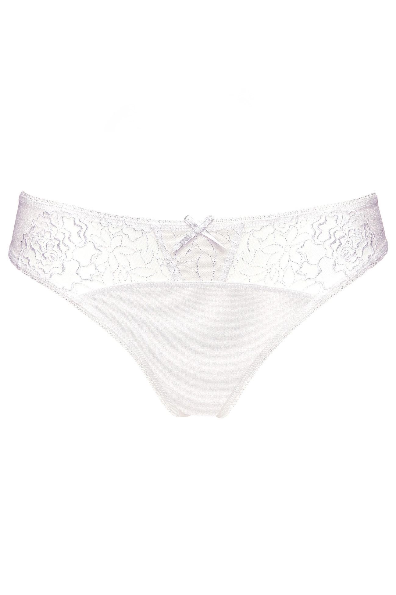 String Pamela brodé blanc