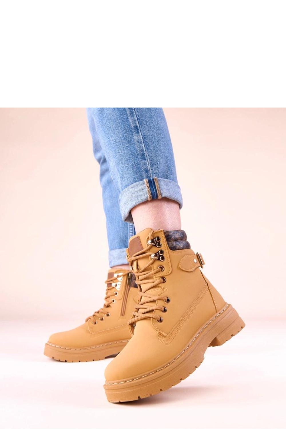 Selio B2150 Brown Combat Boots - Solea – vista 2