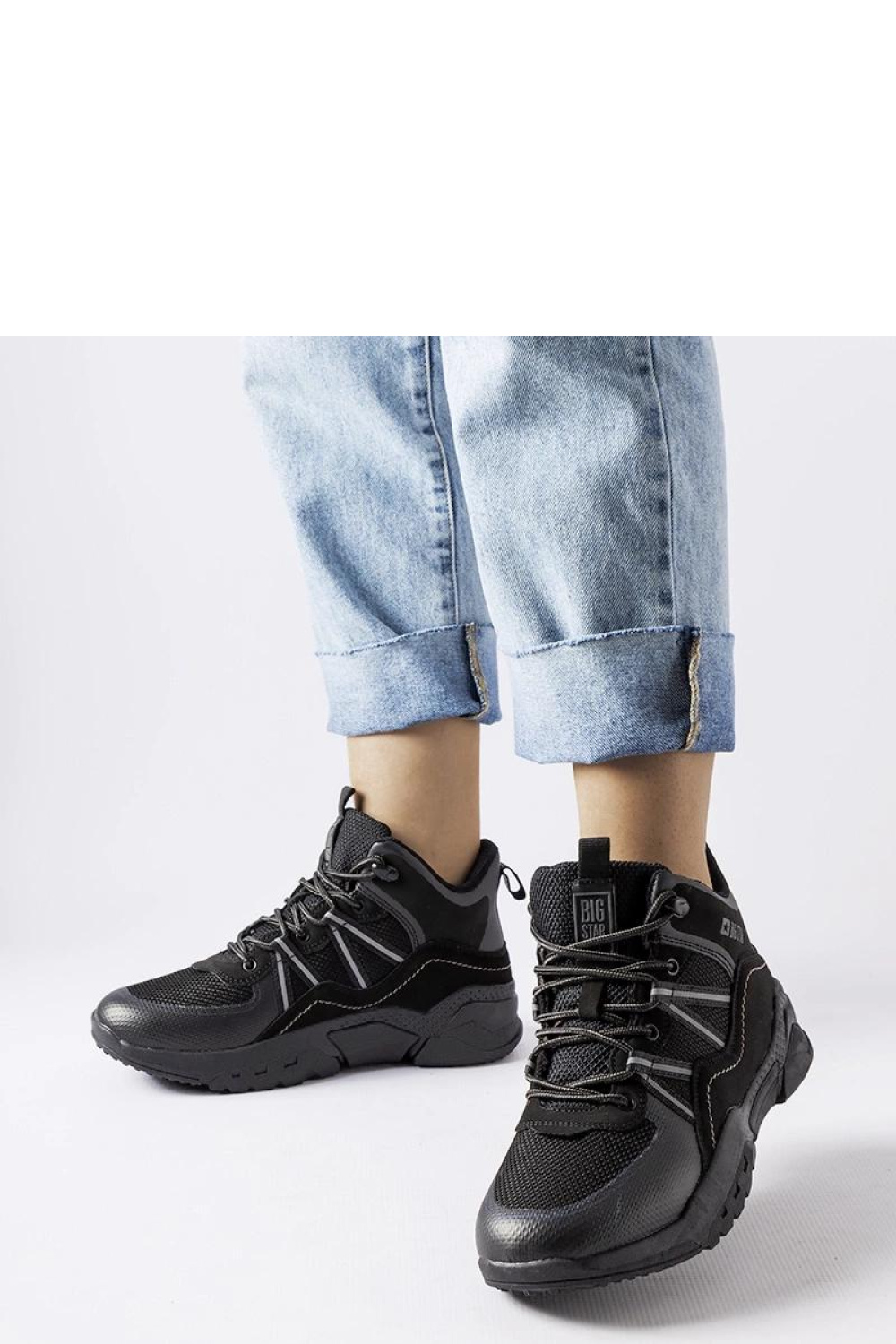 Black Big Star KK274218 combat boots - Solea