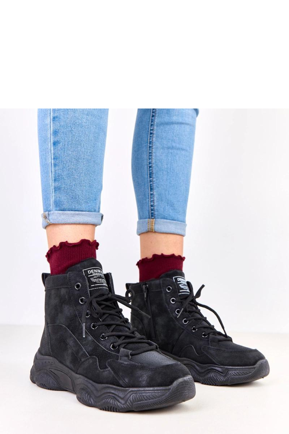 Chakles XY2817-1 Black Combat Boots - Solea