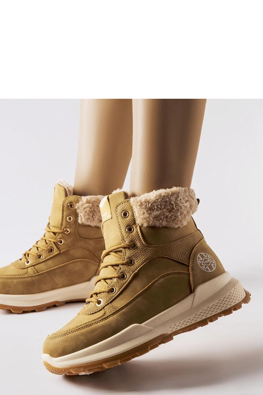Brown Lee Cooper LCJ-22-44-1361L lace-up boots - Solea