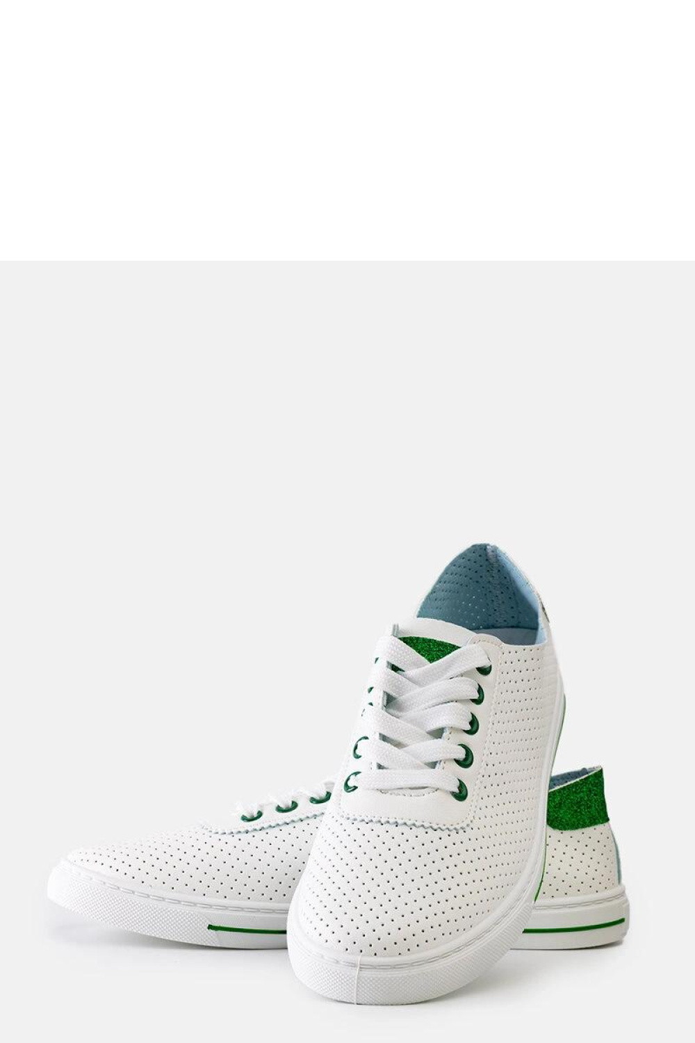 Białe perforowane sneakersy Ruala - Solea – widok 2