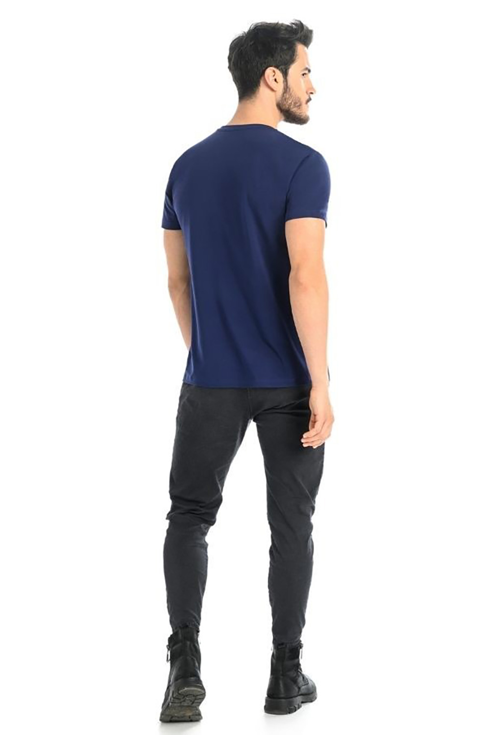 T-shirt Męski Model Luca 1502 Blue - Teyli – vista 2