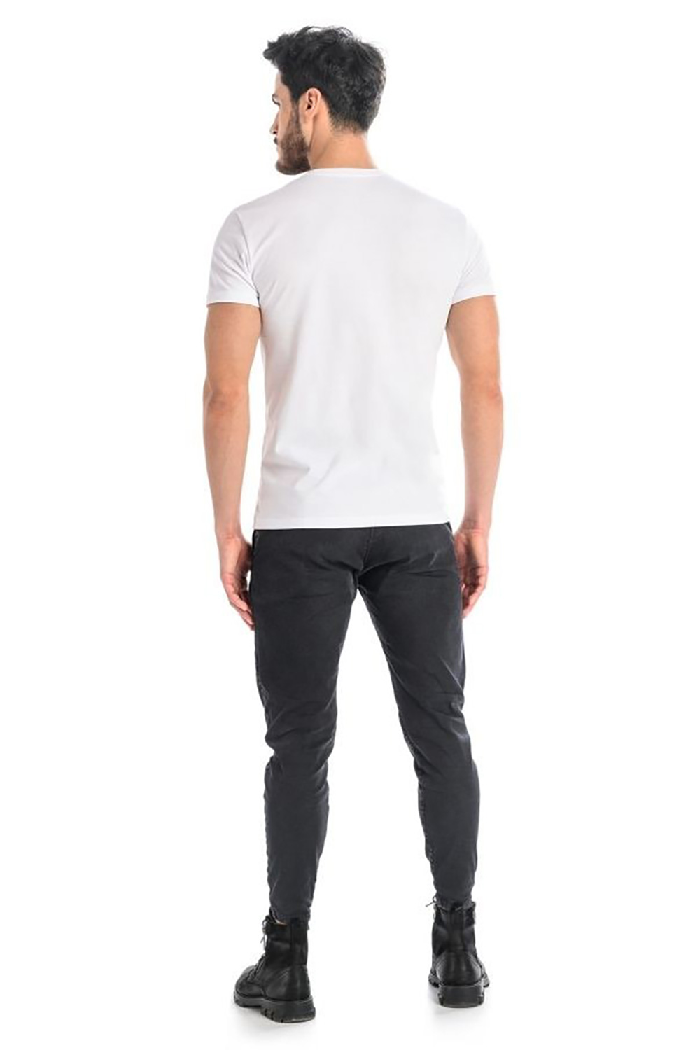 T-shirt Męski Model Luca 1502 White - Teyli – vista 2