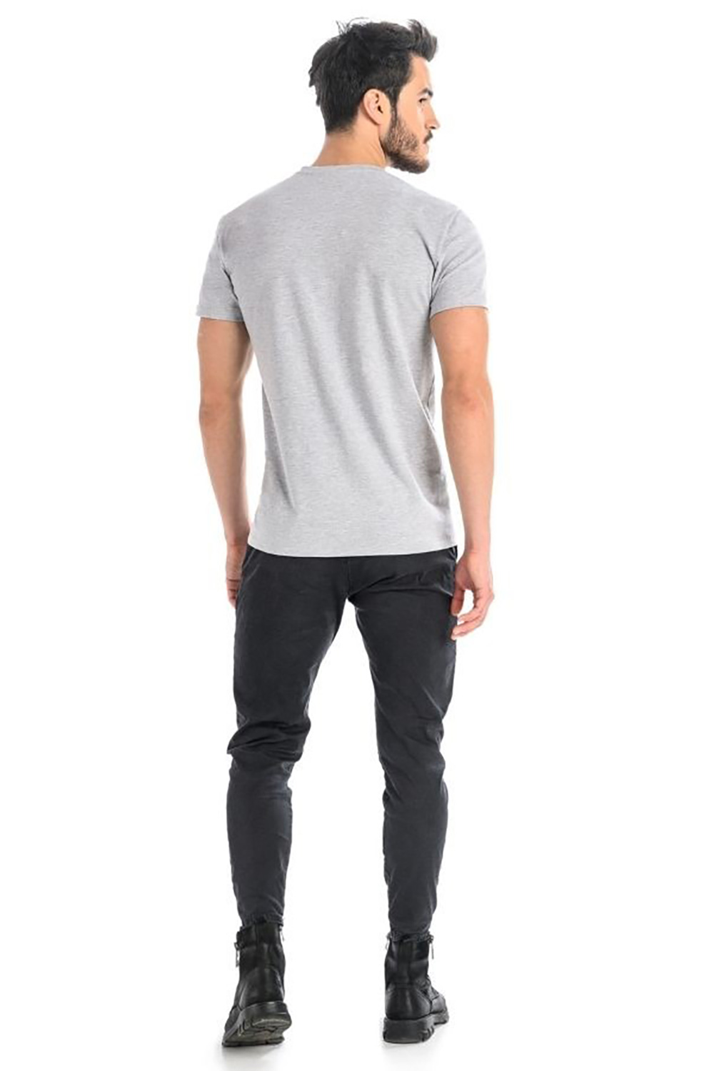 T-shirt Męski Model Dany V 1503 Grey - Teyli – vista 2