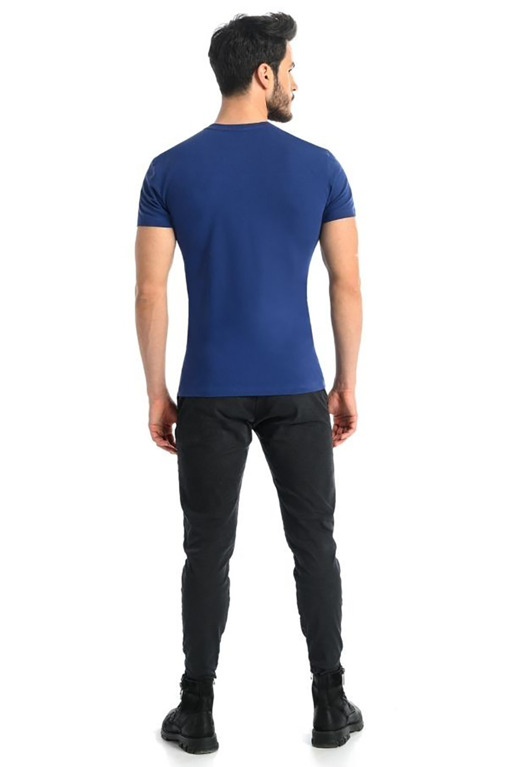 T-shirt Męski Model Dany V 1503 Jeans - Teyli – vista 2