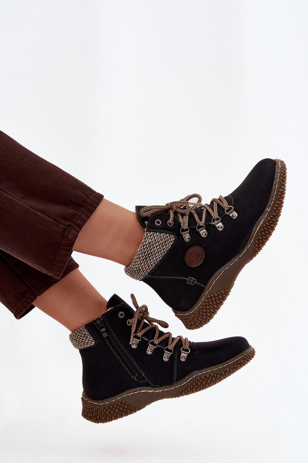 Zenaya 25BT02-9374 Black Combat Boots - Step in style