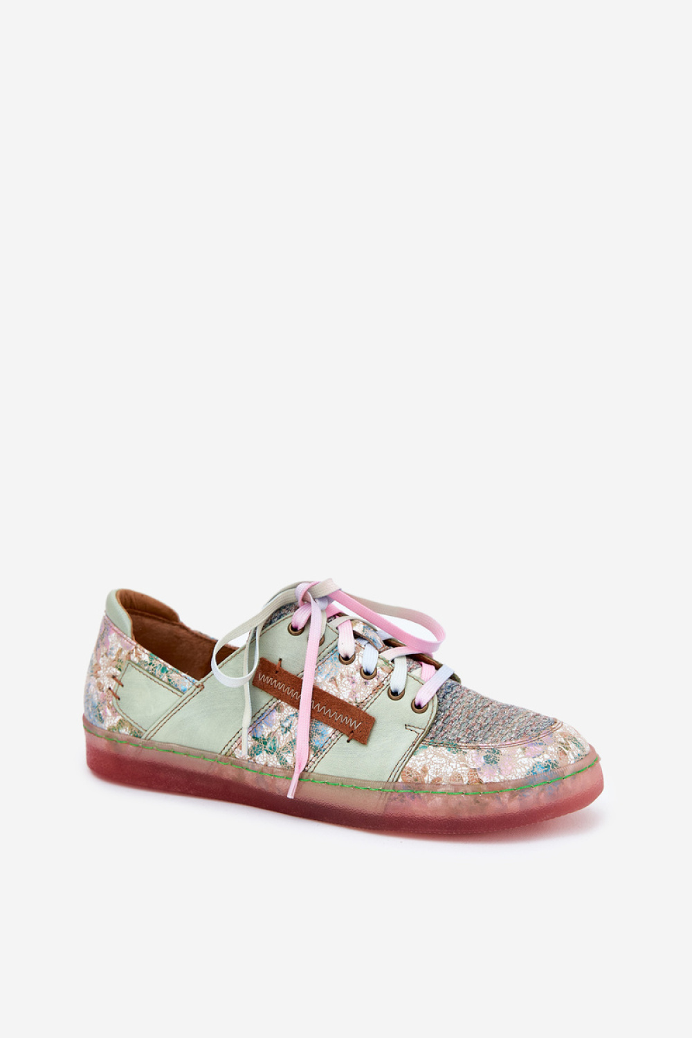 Maciejka 06791-09 Light Green Low Shoes - Step in style