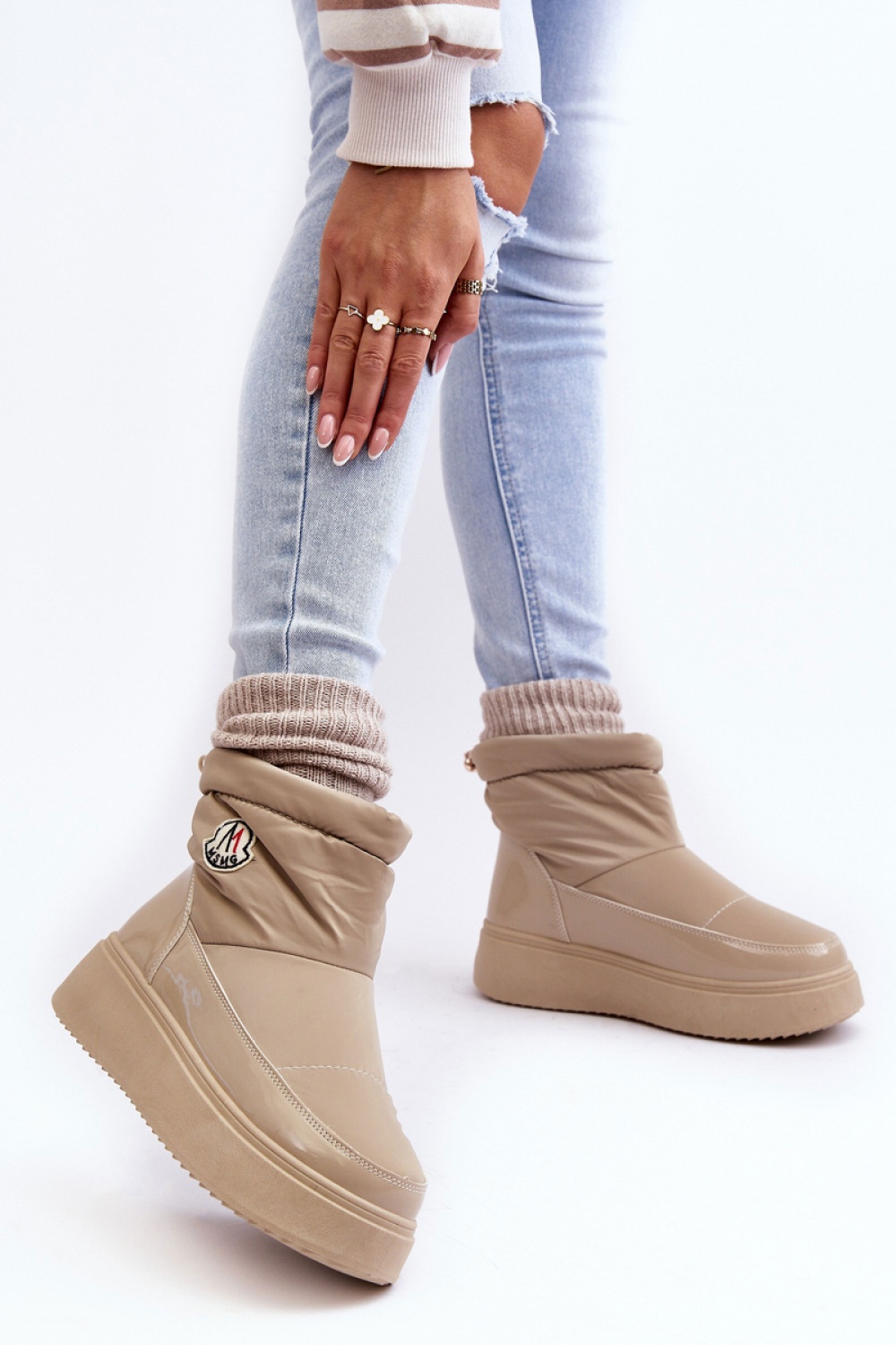 Gattea HY852-63 Snow Boots Beige - Step in style