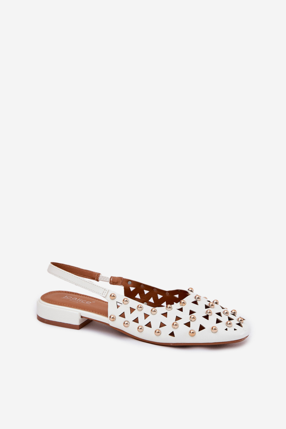 Nilarisela G471 White Ballet Flats - Step in style