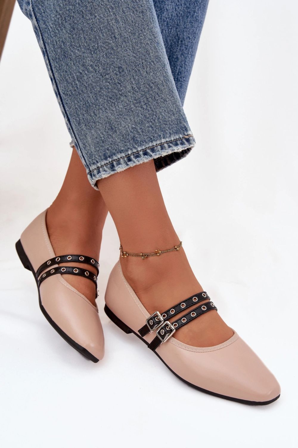 Deliora 21-46 Ballet Flats Beige - Step in style – vue 2