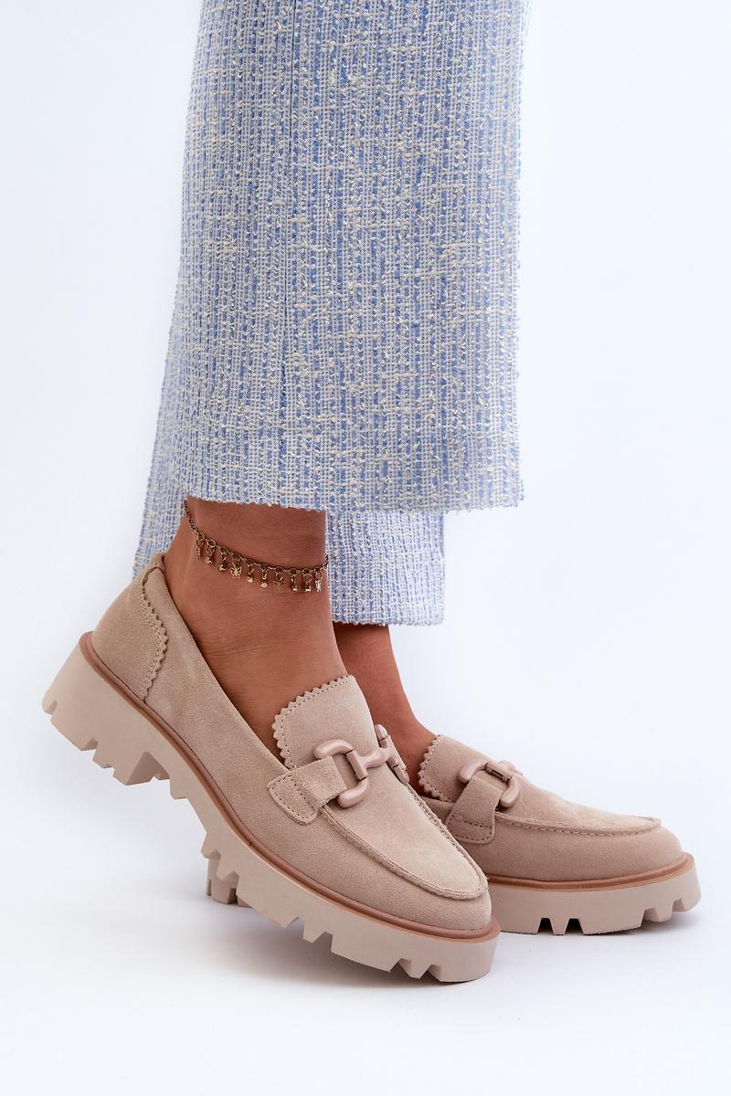 DA TW117 Beige loafers - Step in style