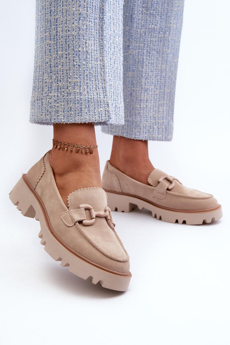 DA TW117 Beige loafers - Step in style