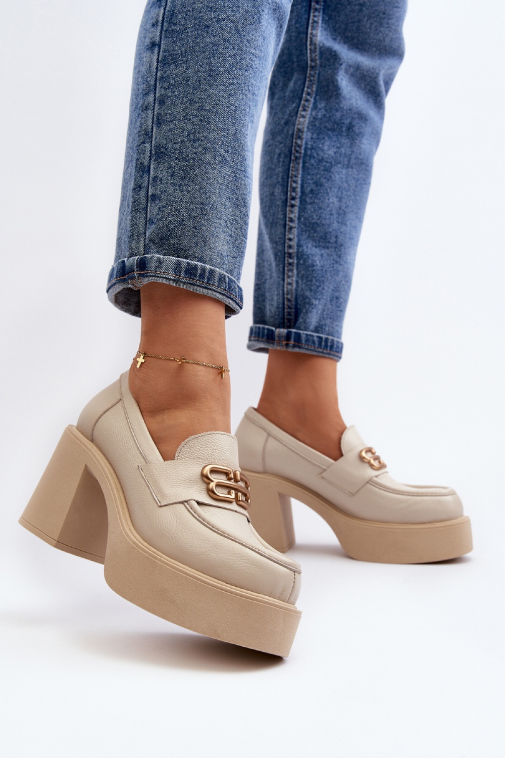Zazoo 20170 Light Beige Loafers - Step in style