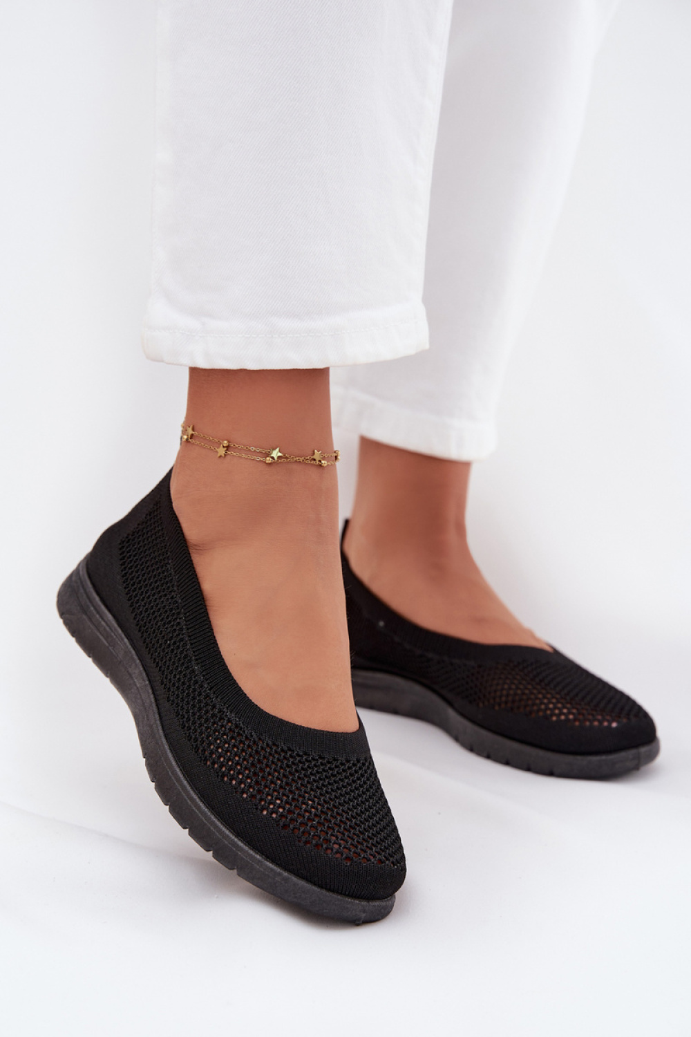 Virella Model NB738 Black Ballet Flats - Step in style