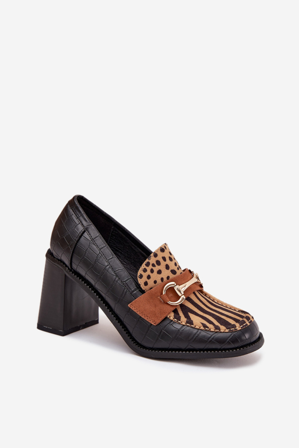 Novella C-881 Black/Beige Loafers - Step in style