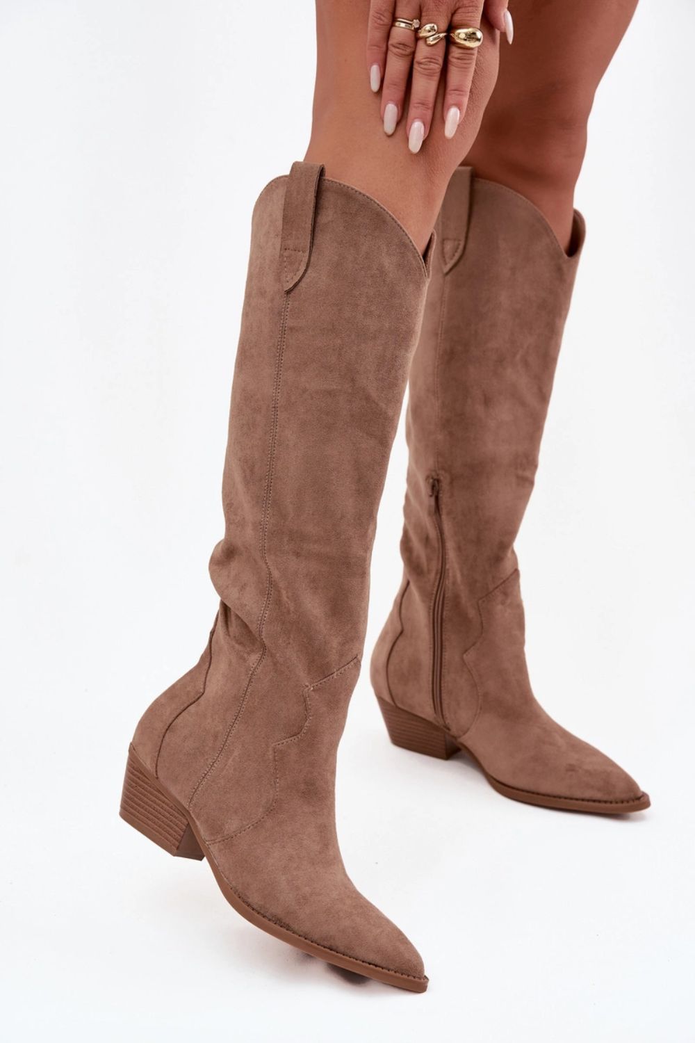 Jenaya 1139 Beige Boots - Step in style