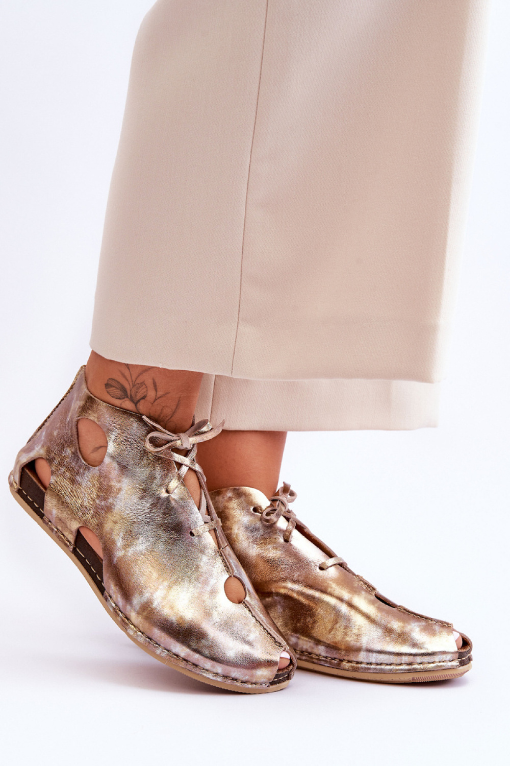 Botki Model Maciejka 03426-42 Gold - Step in style – widok 2
