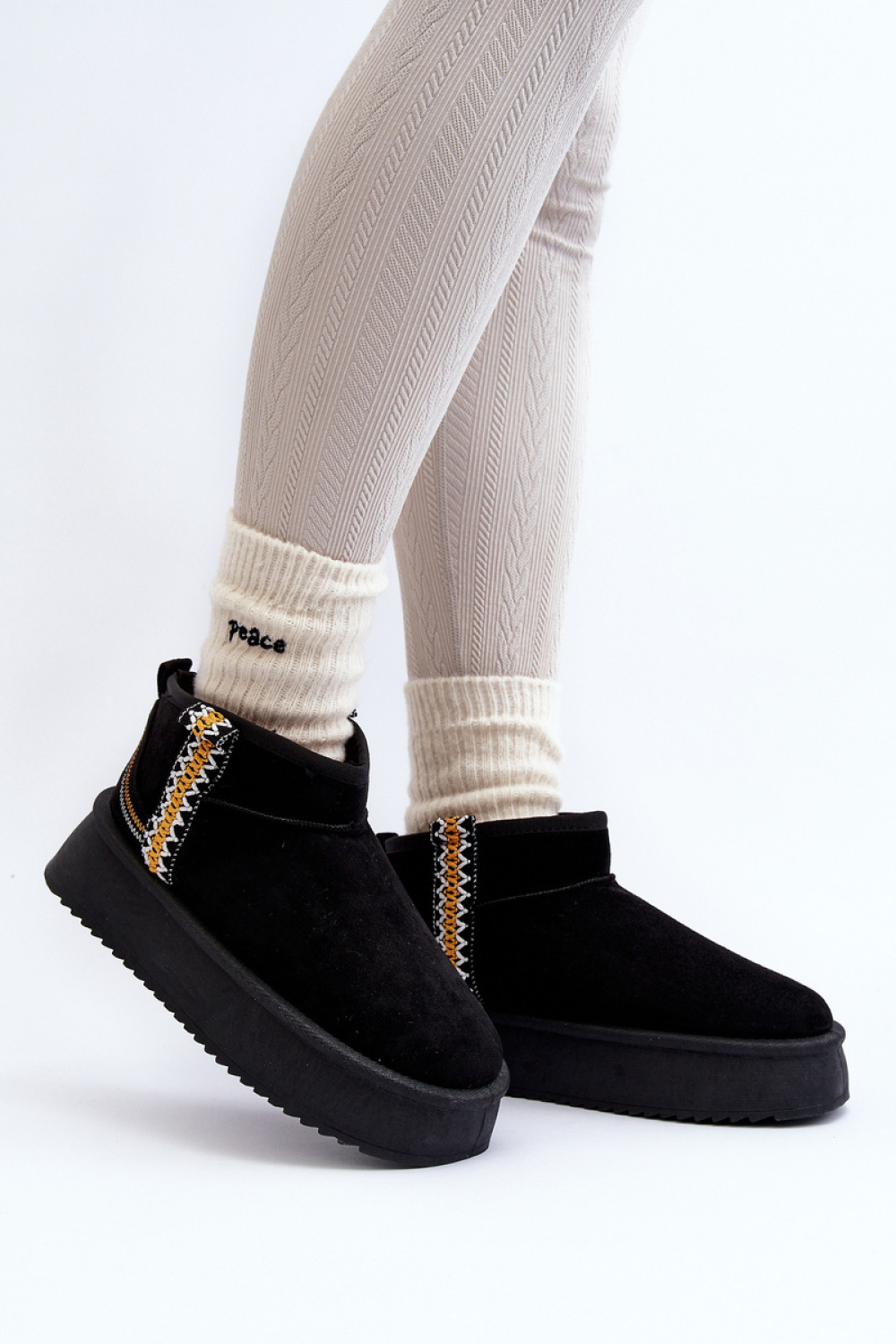 Snow Boots Model Udra UA-1833 Black - Step in style