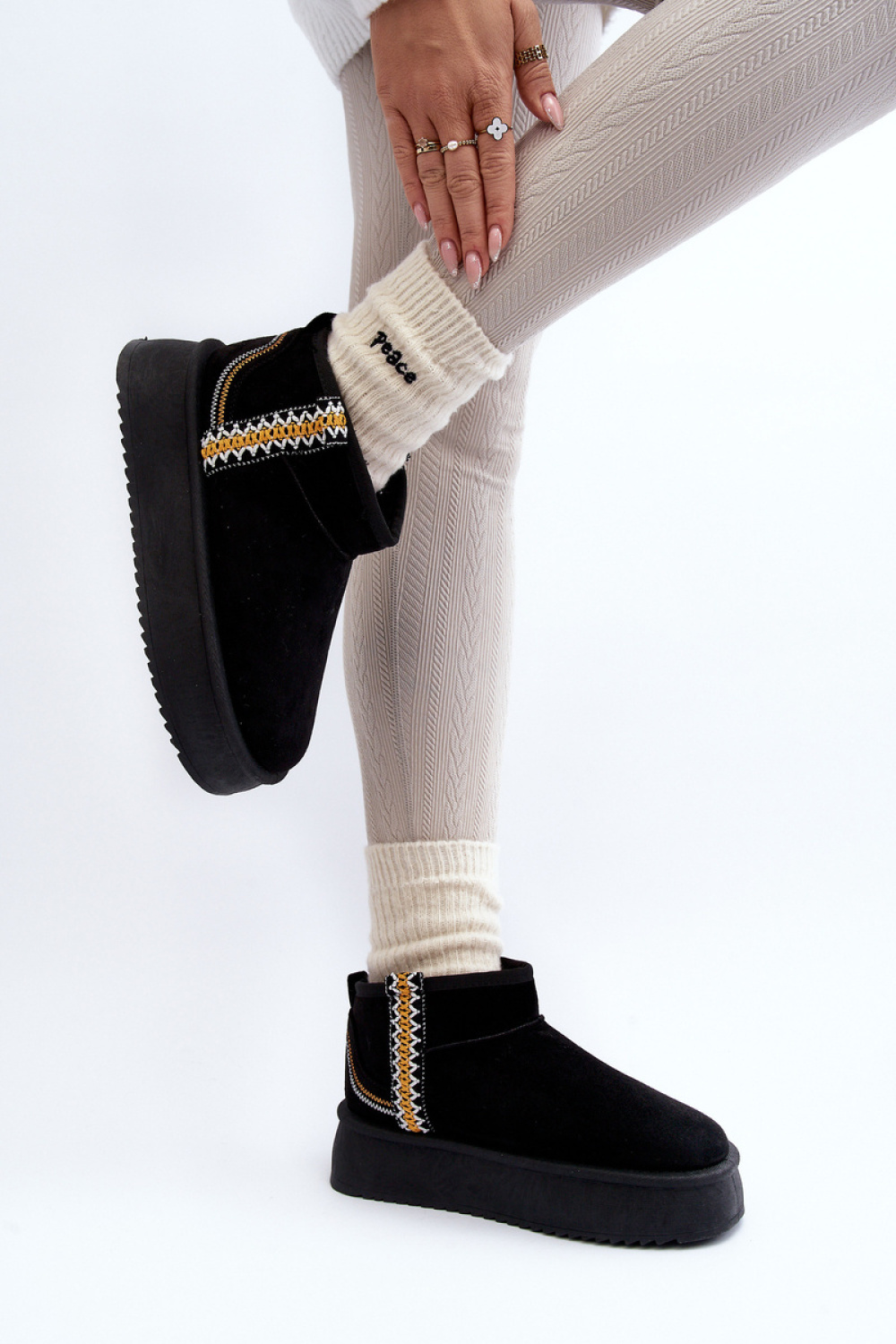 Snow Boots Model Udra UA-1833 Black - Step in style – vue 2
