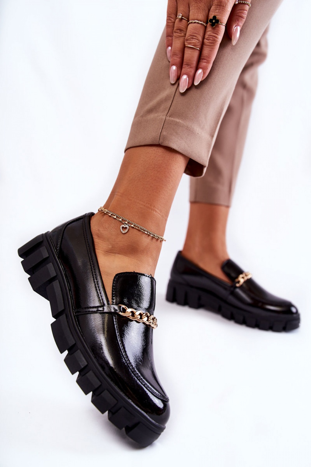 Anne Model MK755 Black Patent Loafers - Step in style