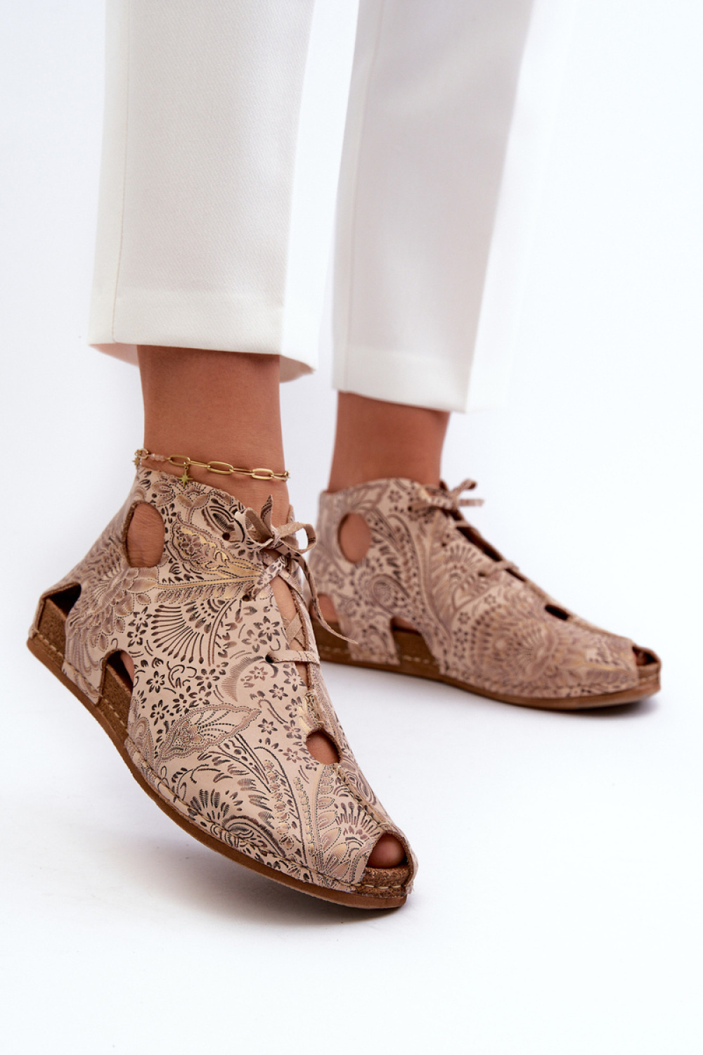 Botki Model Maciejka 03426-02 Beige - Step in style – widok 2