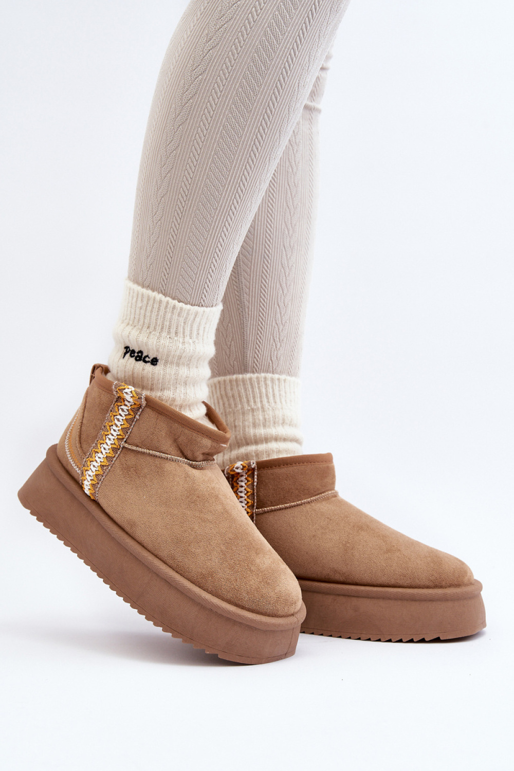 Snow Boots Model Udra UA-1833 Light Brown - Step in style