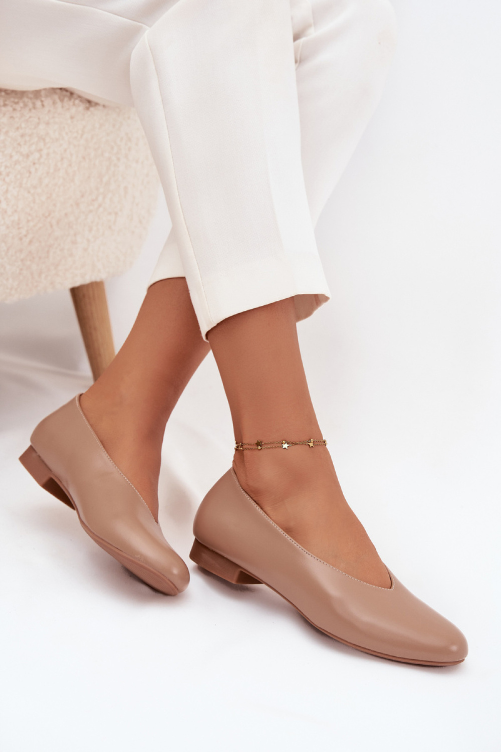 Olyssia 5927 Beige Ballerinas - Step in style