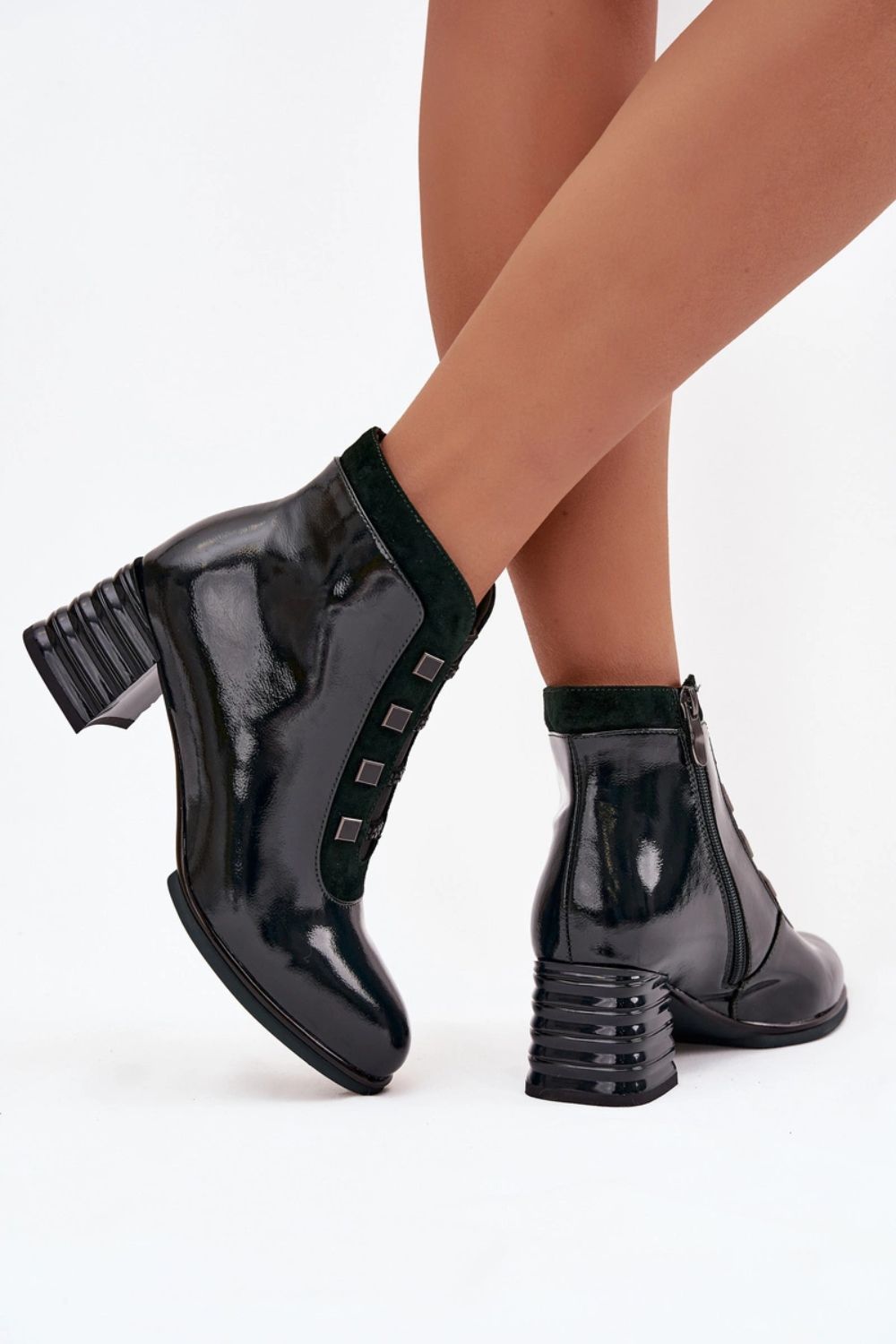 Botki Model DA CR52-696 Dark Green - Step in style – widok 2