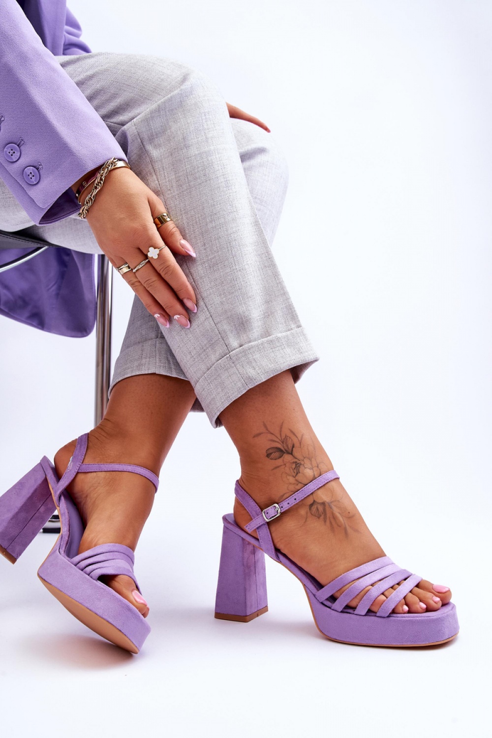 Verda ZY222 Violet Sandals - Step in style