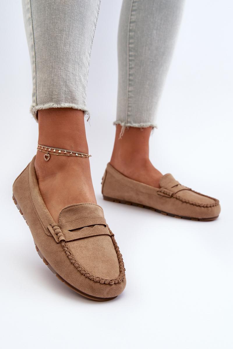 Mokasyny Model Glimris 24PB02-7673 Dark Beige - Step in style – widok 2