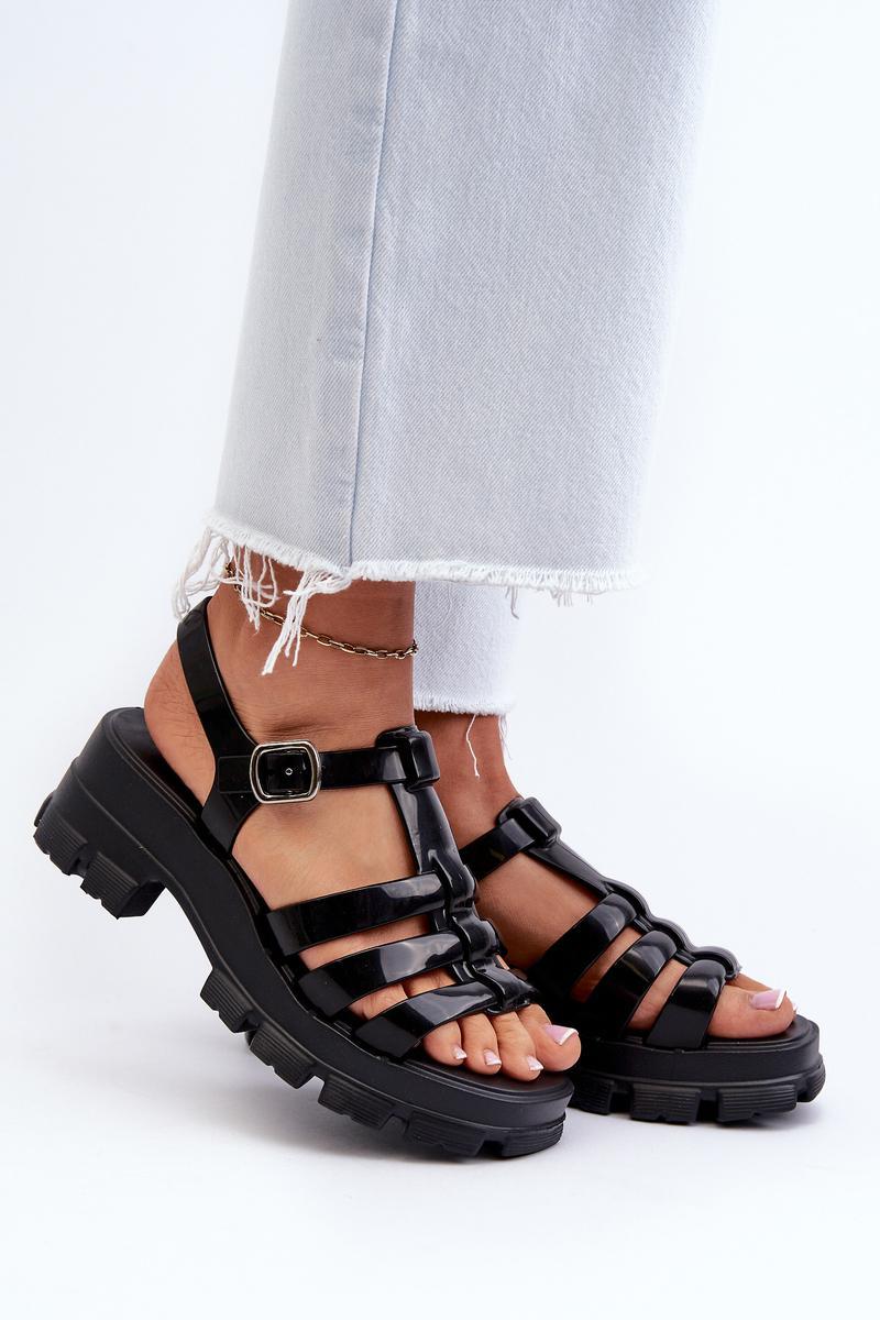 Zaxy NN285039 Black Sandals - Step in style