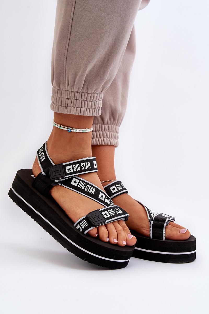 Big Star NN274A525 Black Sandals - Step in style