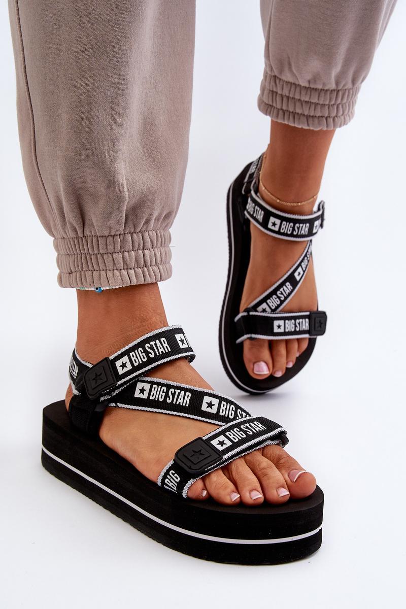 Big Star NN274A525 Black Sandals - Step in style – vue 2