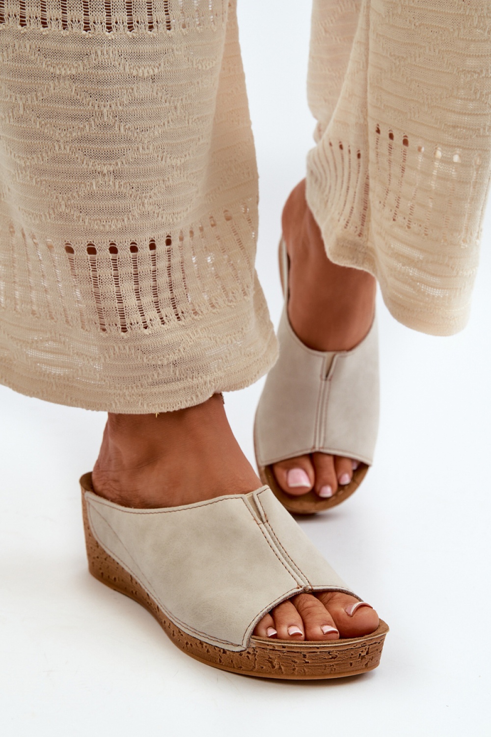 Sandał Klapki Model Inblu NG000002 Beige - Step in style – widok 2